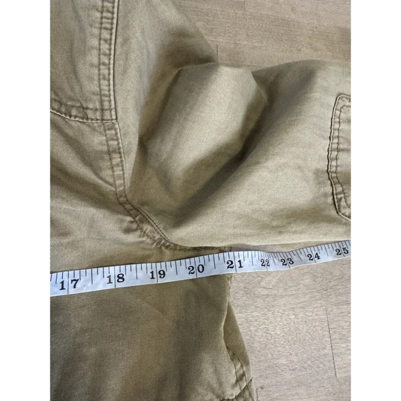 Free People We The Free khaki utility parka jacket Removable Fur Collar Liner M - Picture 11 of 12